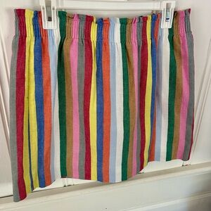 J. Crew Colorful Striped Mini Skirt